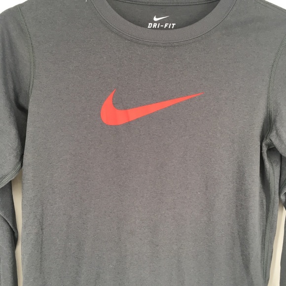 Nike Dri-Fit Long Sleeve Shirt Kids Small - Picture 2 of 6